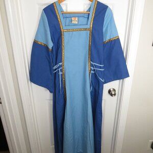 Milady Dress - Blue Renaissance Festival Medieval Costume Women XL Kalid Fits US
